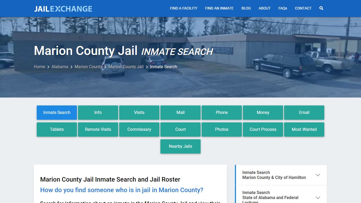 Inmate Search: Roster & Mugshots - Marion County Jail, AL